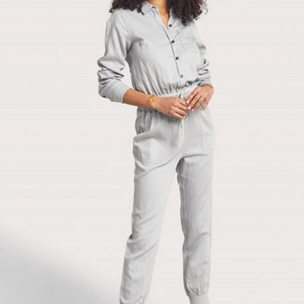 Faherty ladies Arlie stone color jumpsuit